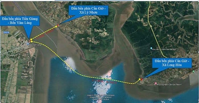 Phê duyệt tuyến phà biển Cần Giờ - Tiền Giang