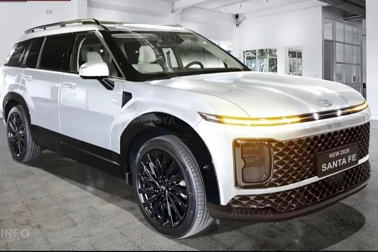 Hyundai SantaFe 2027 lộ diện: Thiết kế và hộp số nâng cấp toàn diện